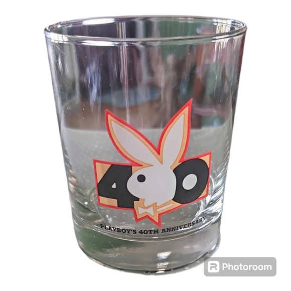 PLAYBOY Other - 4" Playboy 40th Anniversary High Ball Glass